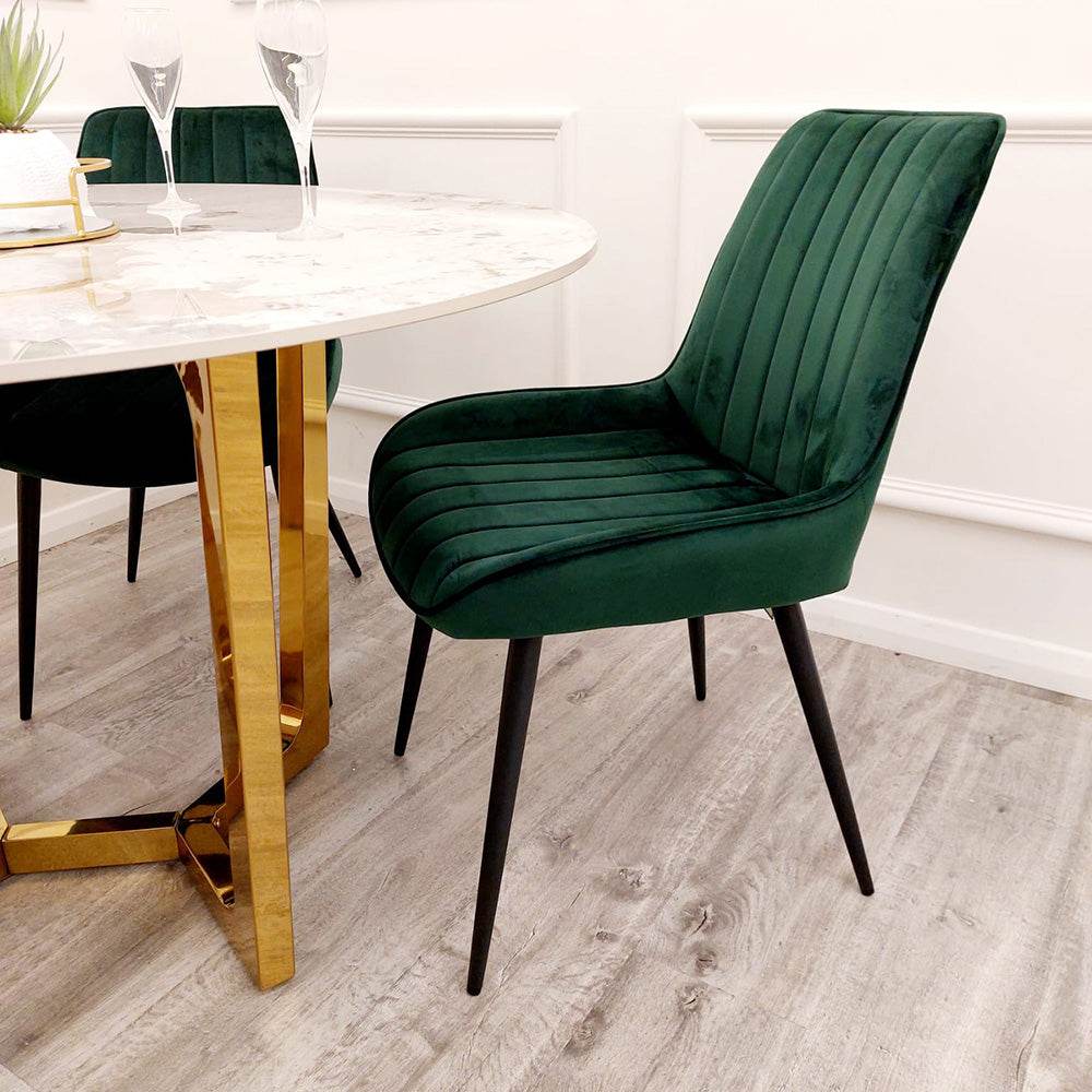 Dido Velvet Dining Chair - Smartshopper-uk