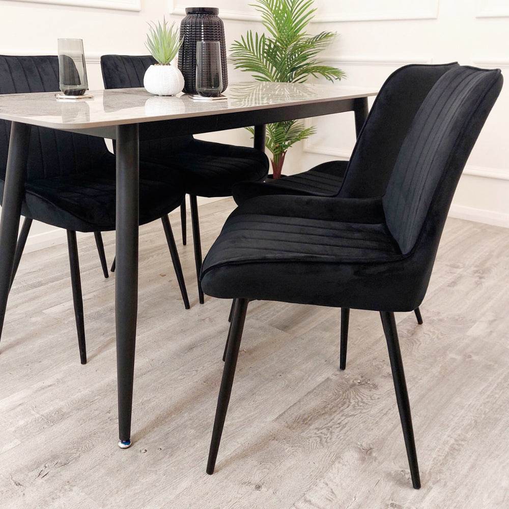 Dido Velvet Dining Chair - Smartshopper-uk