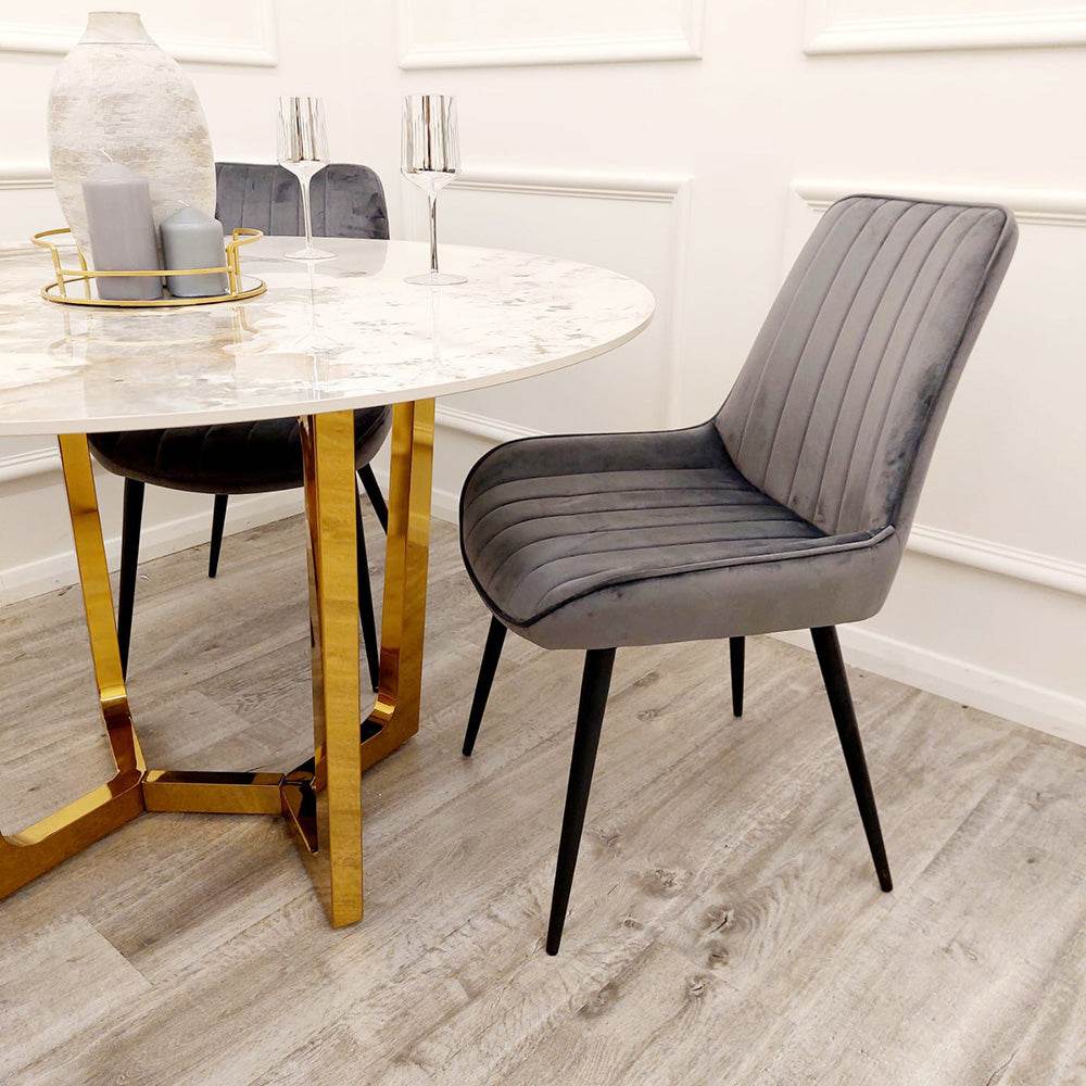 Dido Velvet Dining Chair - Smartshopper-uk