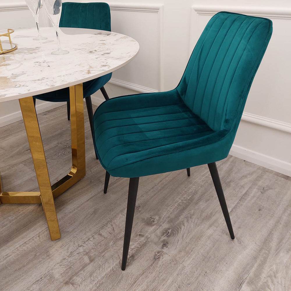 Dido Velvet Dining Chair - Smartshopper-uk