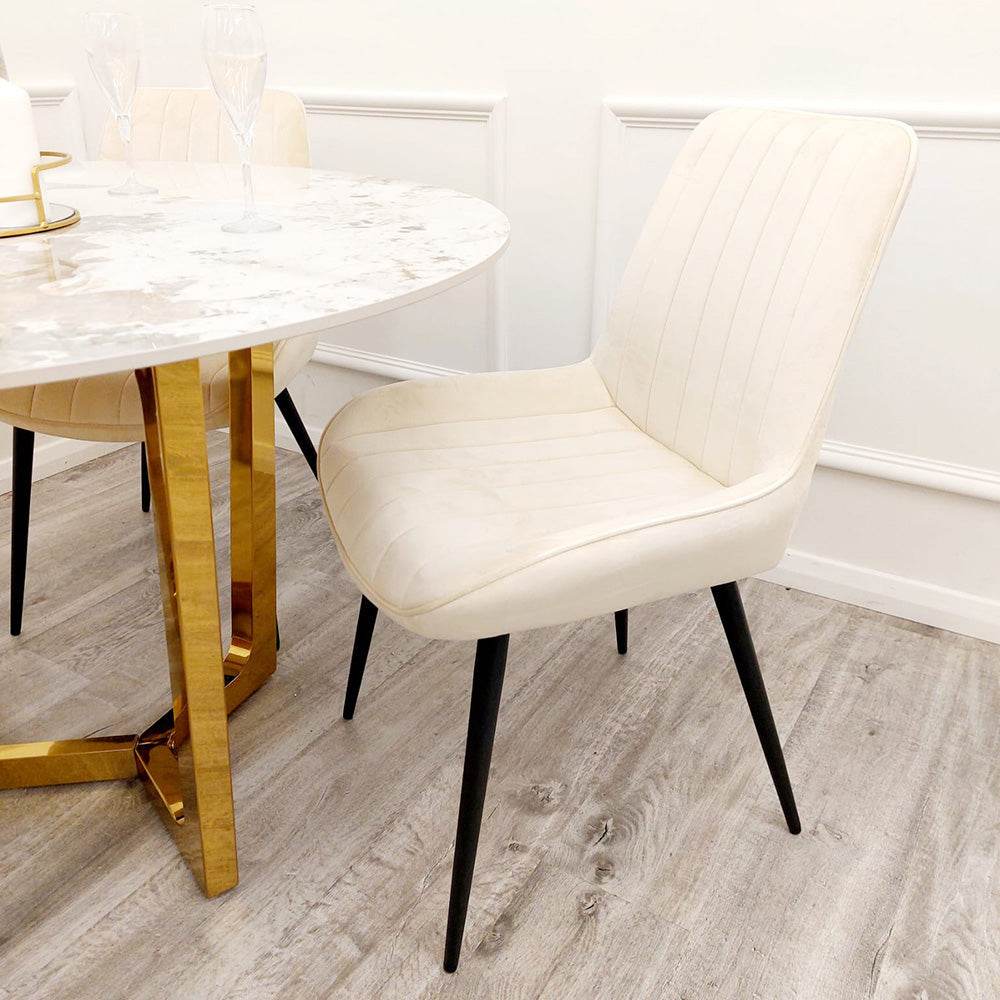 Dido Velvet Dining Chair - Smartshopper-uk