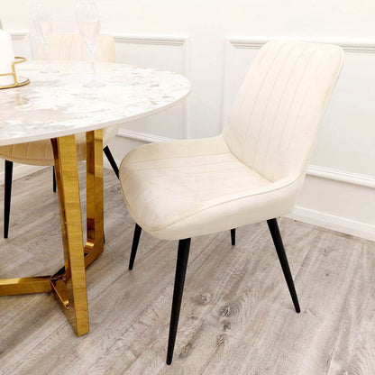 Dido Velvet Dining Chair - Smartshopper-uk