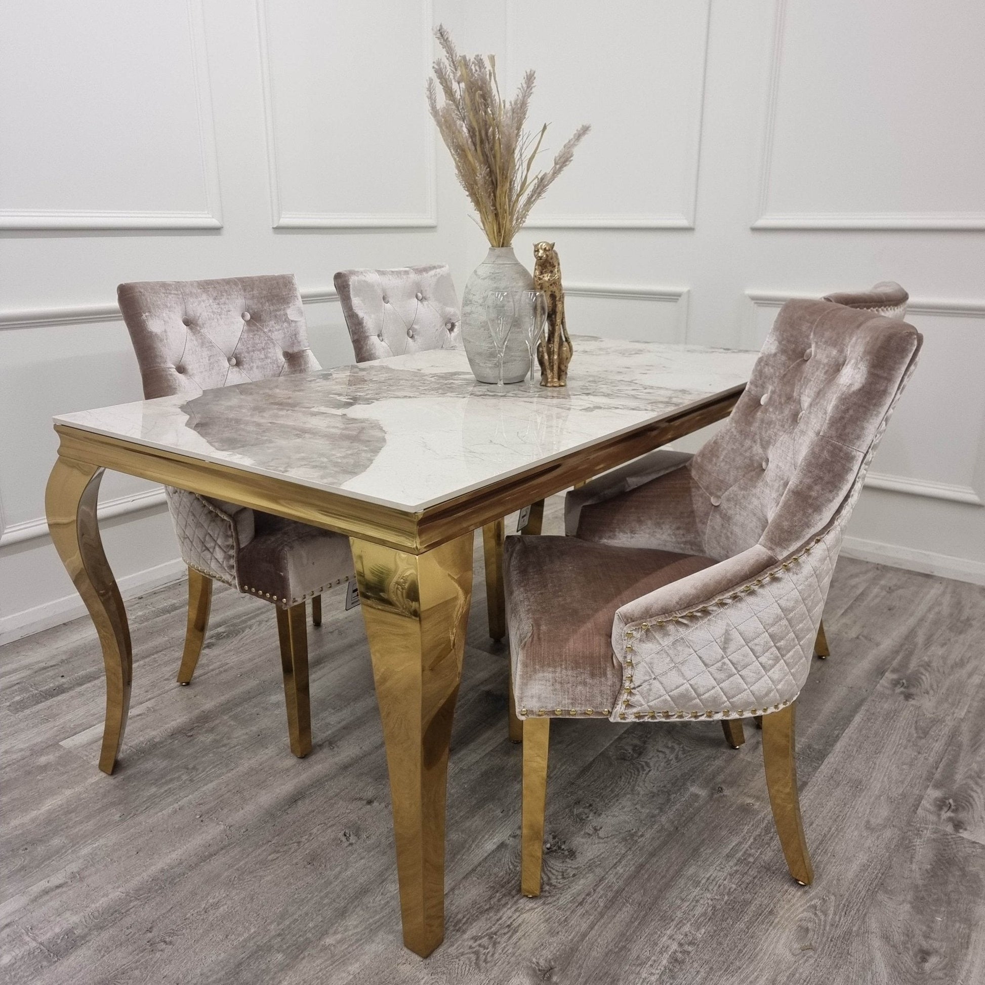Bentley Gold Dining Chair - Smartshopper-uk