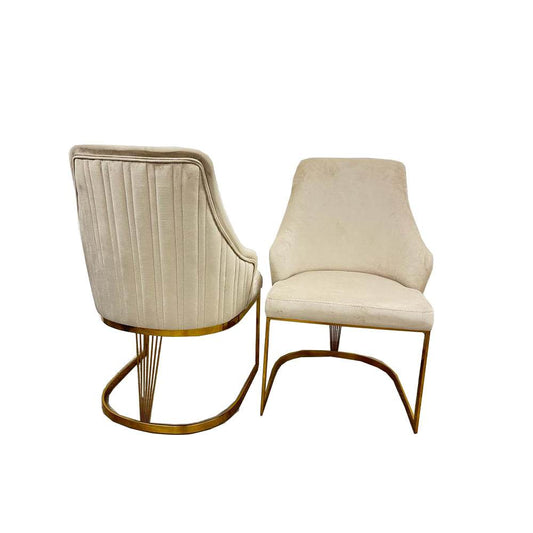 Chelmsford Velvet Dining Chair - Smartshopper-uk