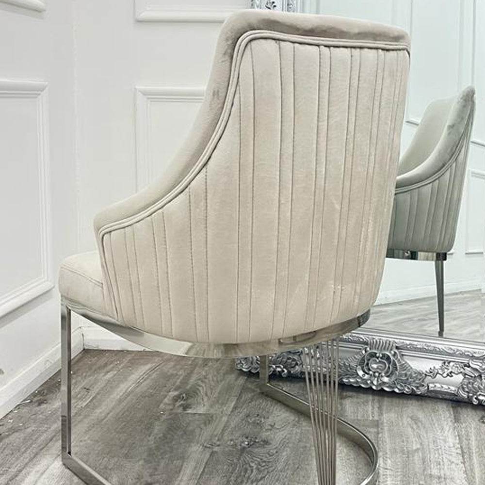 Chelmsford Velvet Dining Chair - Smartshopper-uk
