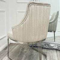 Chelmsford Velvet Dining Chair - Smartshopper-uk