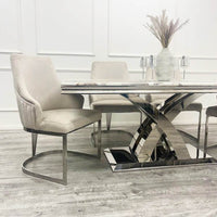 Chelmsford Velvet Dining Chair - Smartshopper-uk