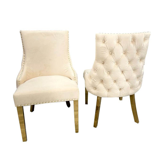 Kensington Dining Chair Gold Legs - Smartshopper-uk