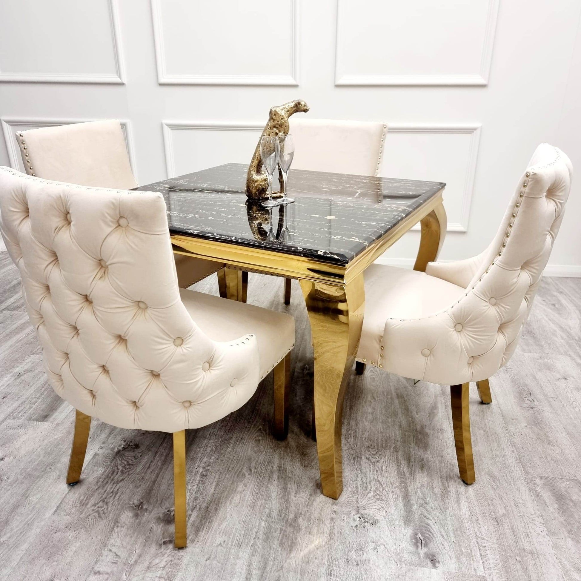 Kensington Dining Chair Gold Legs - Smartshopper-uk