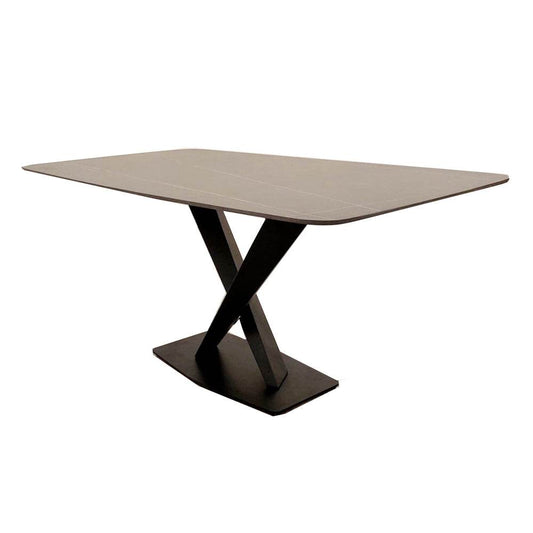 Apollo 1.6 Black Dining Table with Black Sintered Stone - Smartshopper-uk