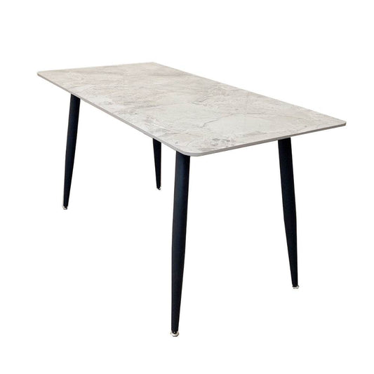 Titus 1.4 Black Dining Table with Sintered Stone Top - Smartshopper-uk