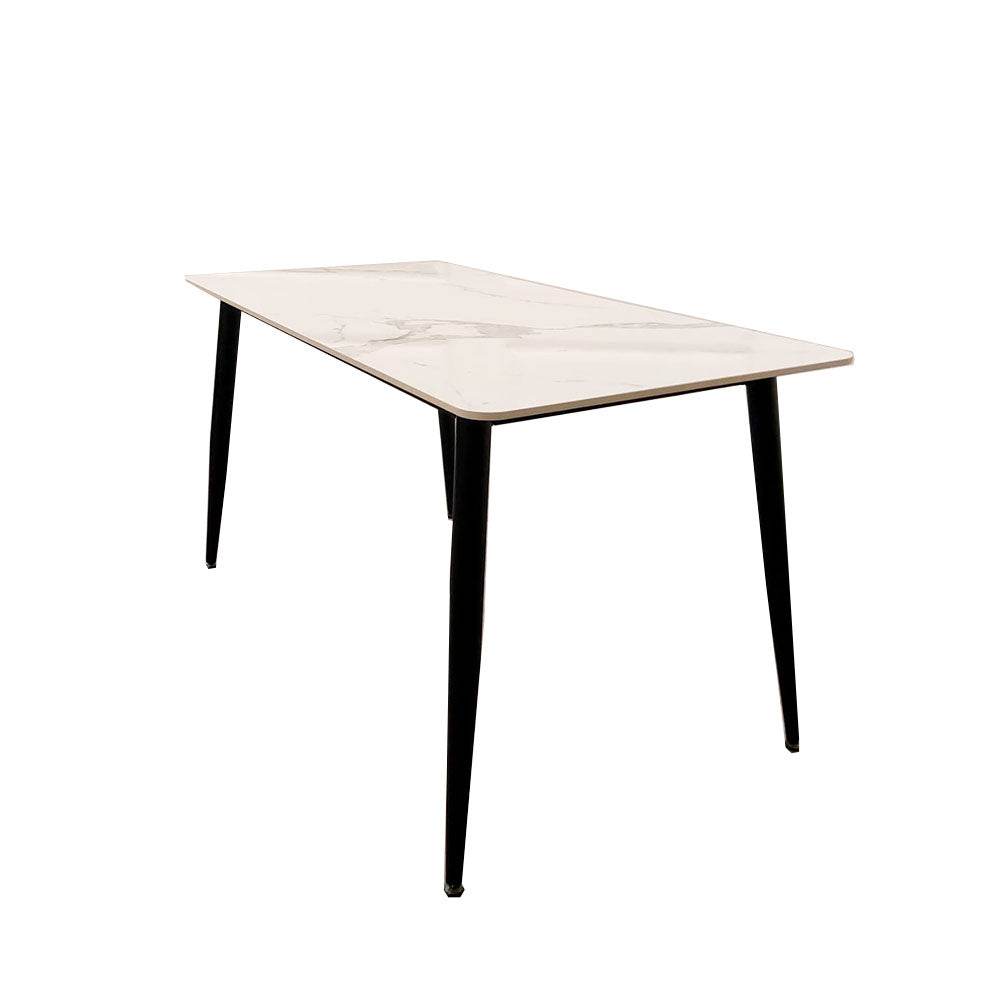 Titus 1.4 Black Dining Table with Sintered Stone Top - Smartshopper-uk