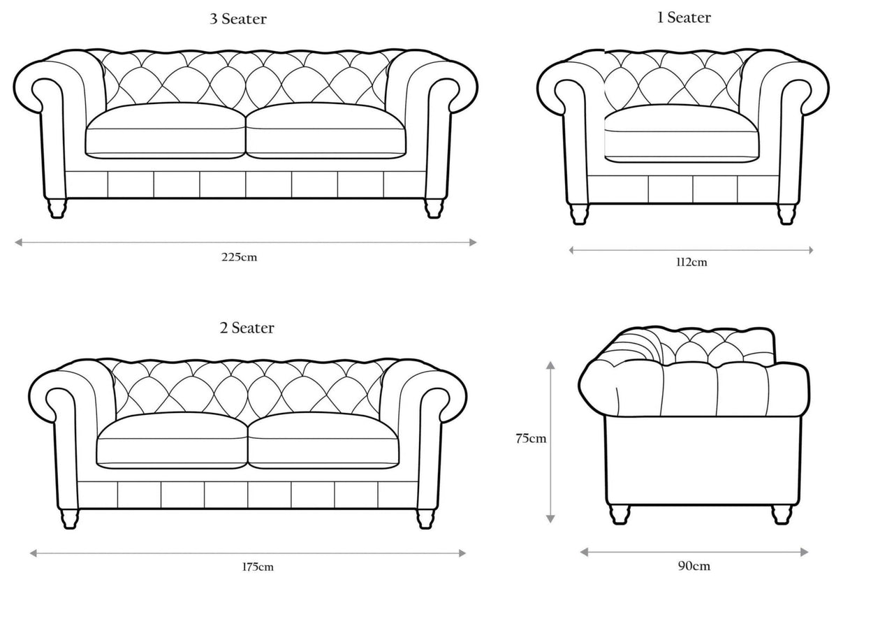 Luxury Grey Velvet Chesterfield Sofa Sets - 1, 2 & 3 Seaters with Silver Nail Head Trim - UK Luxury Furniture