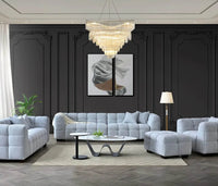 Tribeca Sofa Range in Pearl Boucle Fabric - Smartshopper-uk