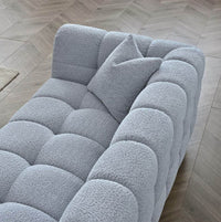 Tribeca Sofa Range in Pearl Boucle Fabric - Smartshopper-uk