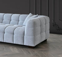 Tribeca Sofa Range in Pearl Boucle Fabric - Smartshopper-uk
