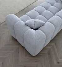 Tribeca Sofa Range in Pearl Boucle Fabric - Smartshopper-uk
