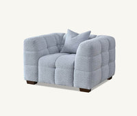 Tribeca Sofa Range in Pearl Boucle Fabric - Smartshopper-uk