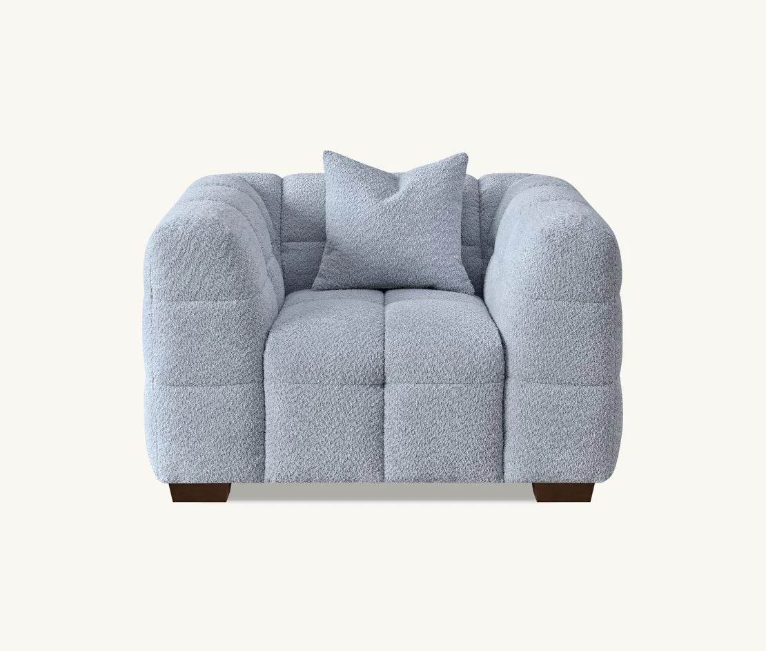 Tribeca Sofa Range in Pearl Boucle Fabric - Smartshopper-uk