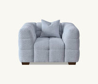 Tribeca Sofa Range in Pearl Boucle Fabric - Smartshopper-uk