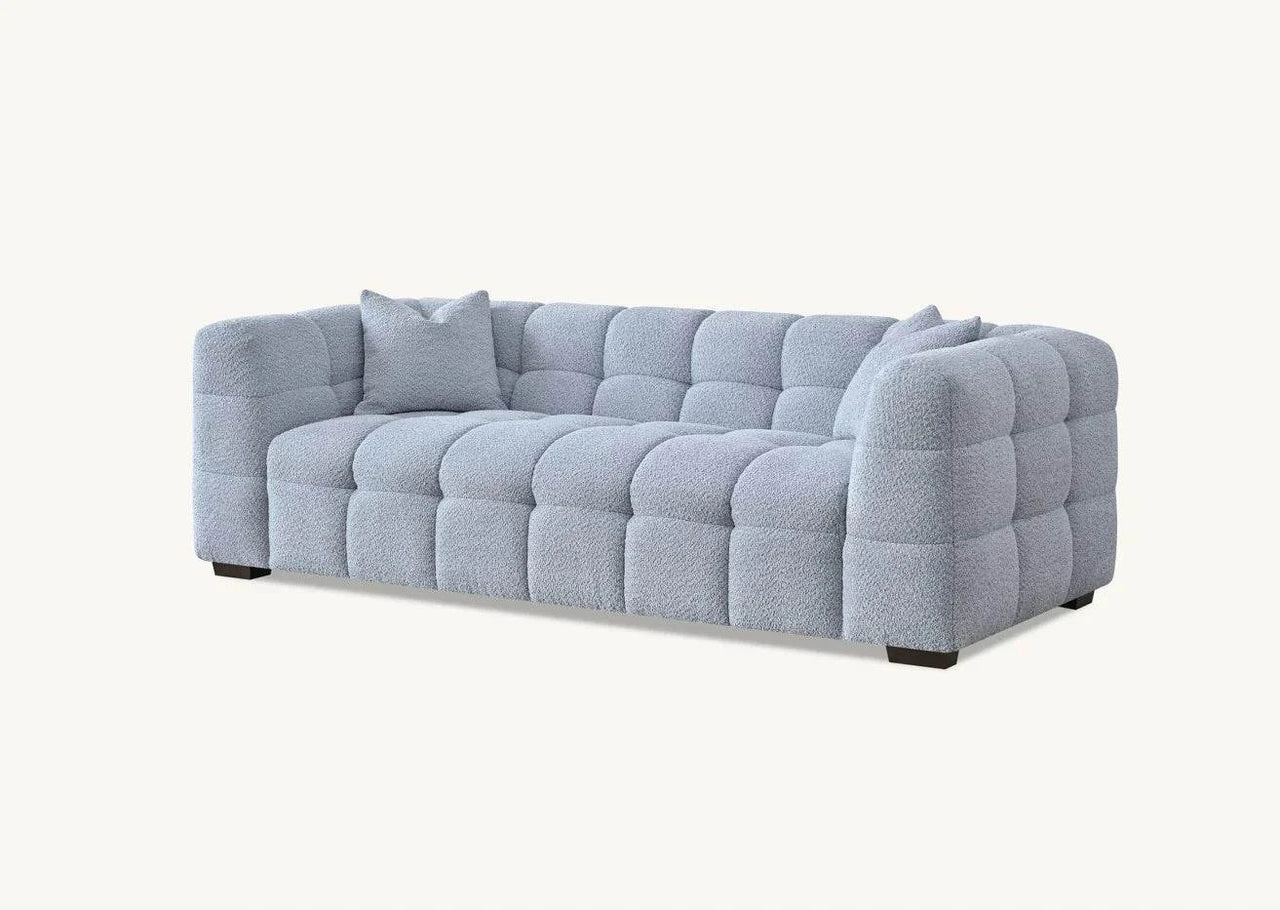 Tribeca Sofa Range in Pearl Boucle Fabric - Smartshopper-uk
