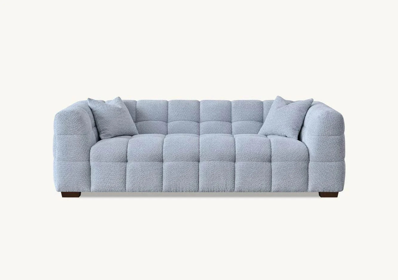 Tribeca Sofa Range in Pearl Boucle Fabric - Smartshopper-uk