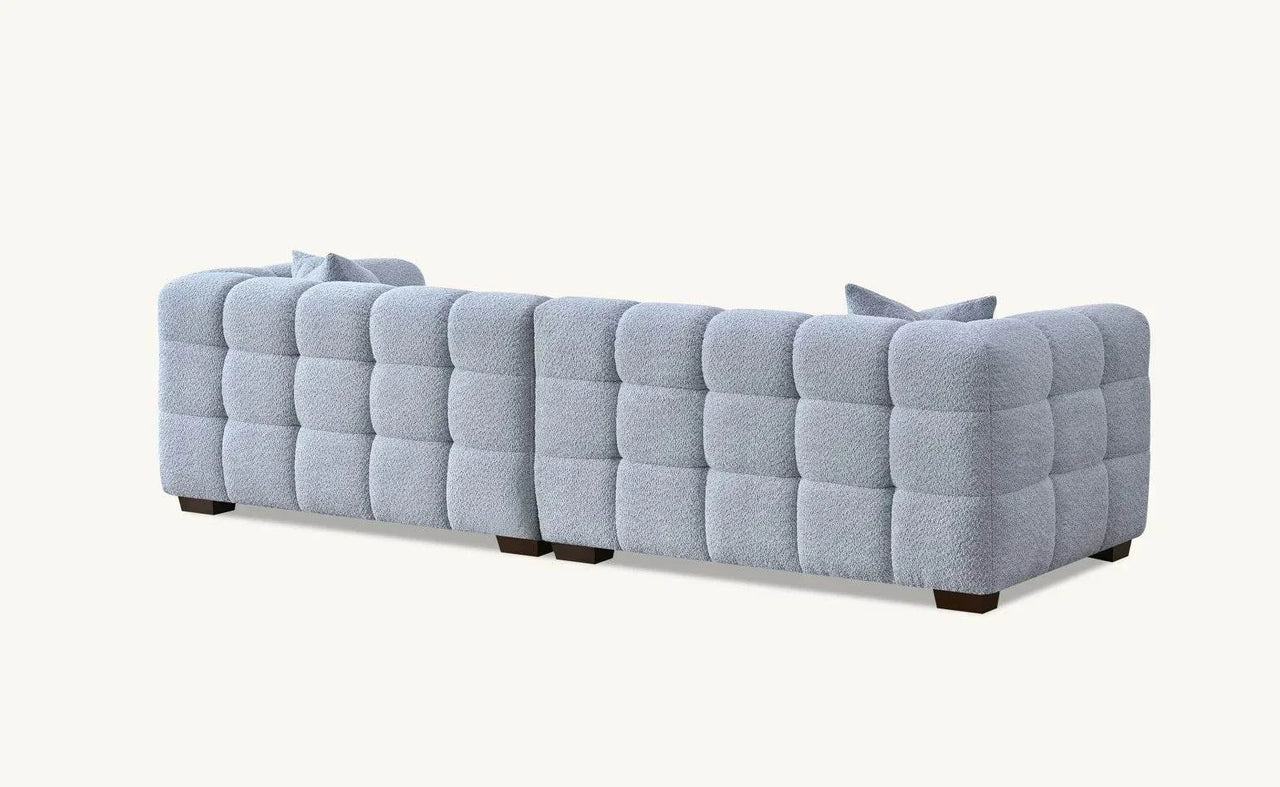 Tribeca Sofa Range in Pearl Boucle Fabric - Smartshopper-uk