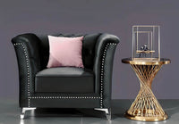 Venice Sofa Sets in Luxury Black Velvet - Smartshopper-uk