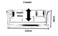 Venice Sofa Sets in Luxury Black Velvet - Smartshopper-uk