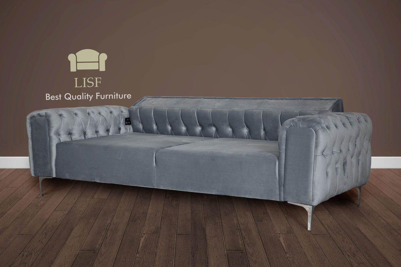 VERONA Sofa sets in Light Grey Velvet - Smartshopper-uk