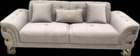 Tokyo Modern Sofa Set in Luxury Cream Velvet - Smartshopper-uk