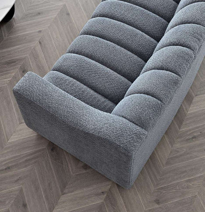 Aluxo Astoria 3 Seater Sofa in Iron Boucle Fabric - UK Luxury FurnitureAluxo Astoria 3 Seater Sofa in Iron Boucle FabricSofasAluxoUK Luxury Furniture8746763183897150952736538971Top - down perspective of the Aluxo Astoria 3 Seater Sofa in Iron Boucle Fabric, illustrating its unique design and luxurious comfort features, ideal for modern interiors. Luxury Furniture.