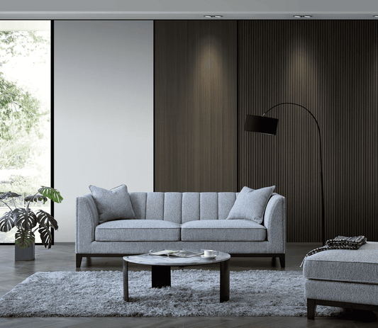 Aluxo Cooper 3 Seater Sofa in Dolphin Boucle - UK Luxury FurnitureAluxo Cooper 3 Seater Sofa in Dolphin BoucleSofasAluxoUK Luxury Furniture8746763384697150952728346971Stylish living room featuring the Aluxo Cooper 3 Seater Sofa in Dolphin Boucle, highlighting its Mid Century design and luxury furniture appeal.