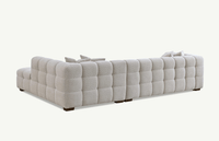 Aluxo Tribeca Right Hand Corner Group in Oatmeal Boucle Fabric - UK Luxury FurnitureAluxo Tribeca Right Hand Corner Group in Oatmeal Boucle FabricSofasAluxoUK Luxury Furniture8746763773429950952750334299Back view of the Aluxo Tribeca Right Hand Corner Group in Oatmeal Boucle Fabric, showcasing its deep channel stitching and plush texture.