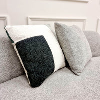 Luxury Miami 3 Seater Sofa in Soft Boucle Fabric with Elegant Curves - Available in Black & Silver Grey - UK Luxury Furniture