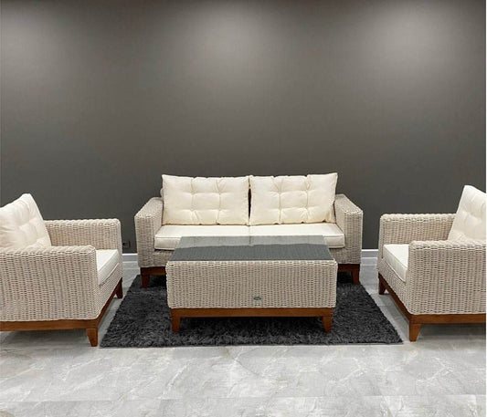 The Quartzite Garden Suite Rattan Sofas Set - Smartshopper-uk