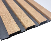 WPC Wood Effect Slatted Wall Panels - Smartshopper-uk
