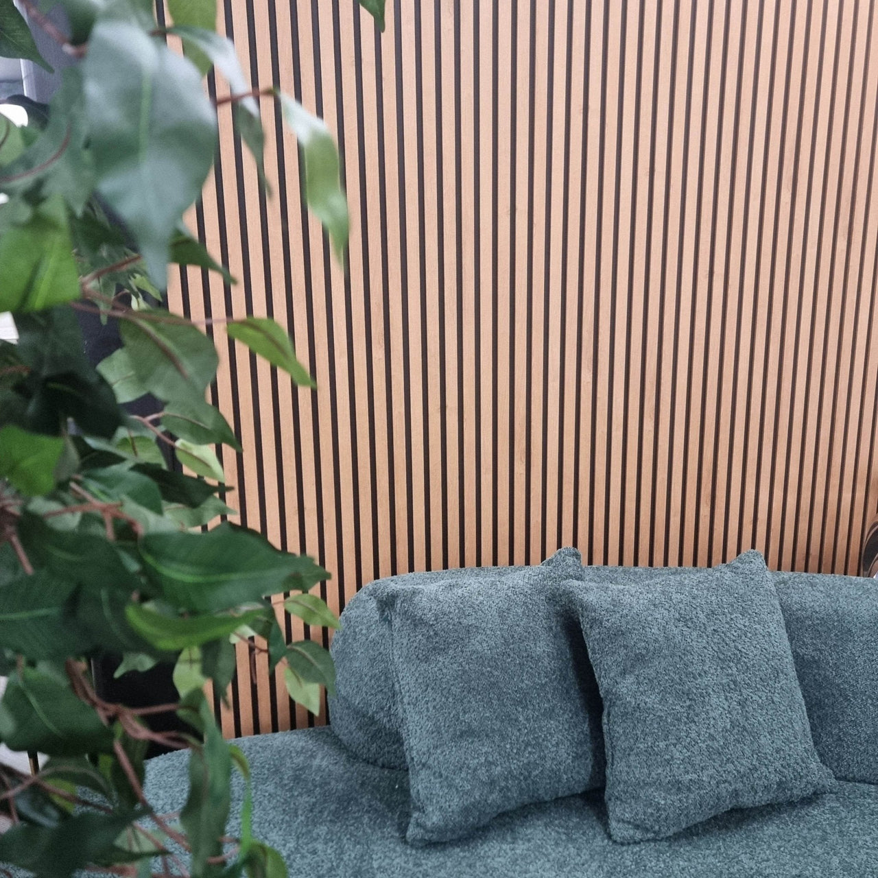 WPC Wood Effect Slatted Wall Panels - Smartshopper-uk
