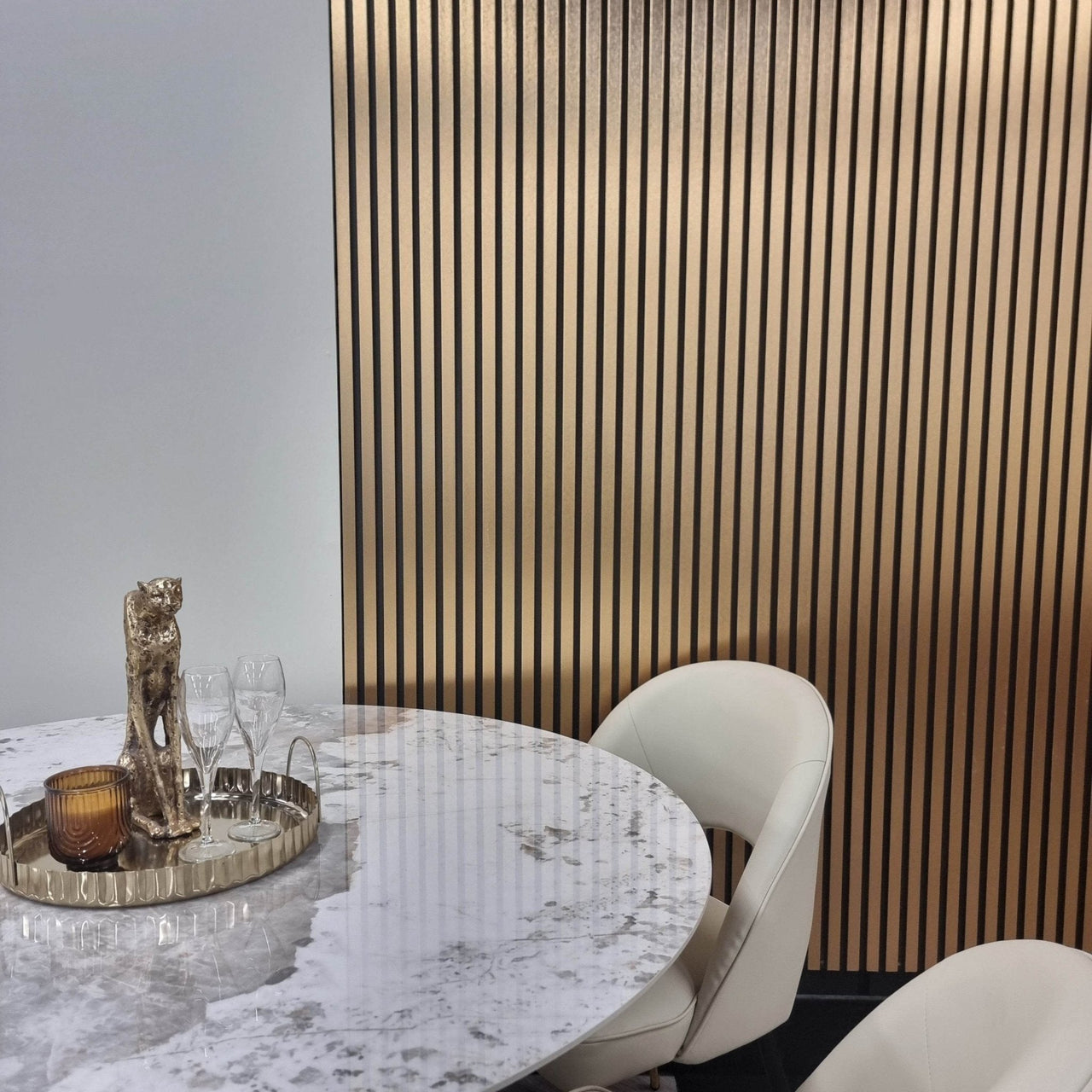 WPC Wood Effect Slatted Wall Panels - Smartshopper-uk