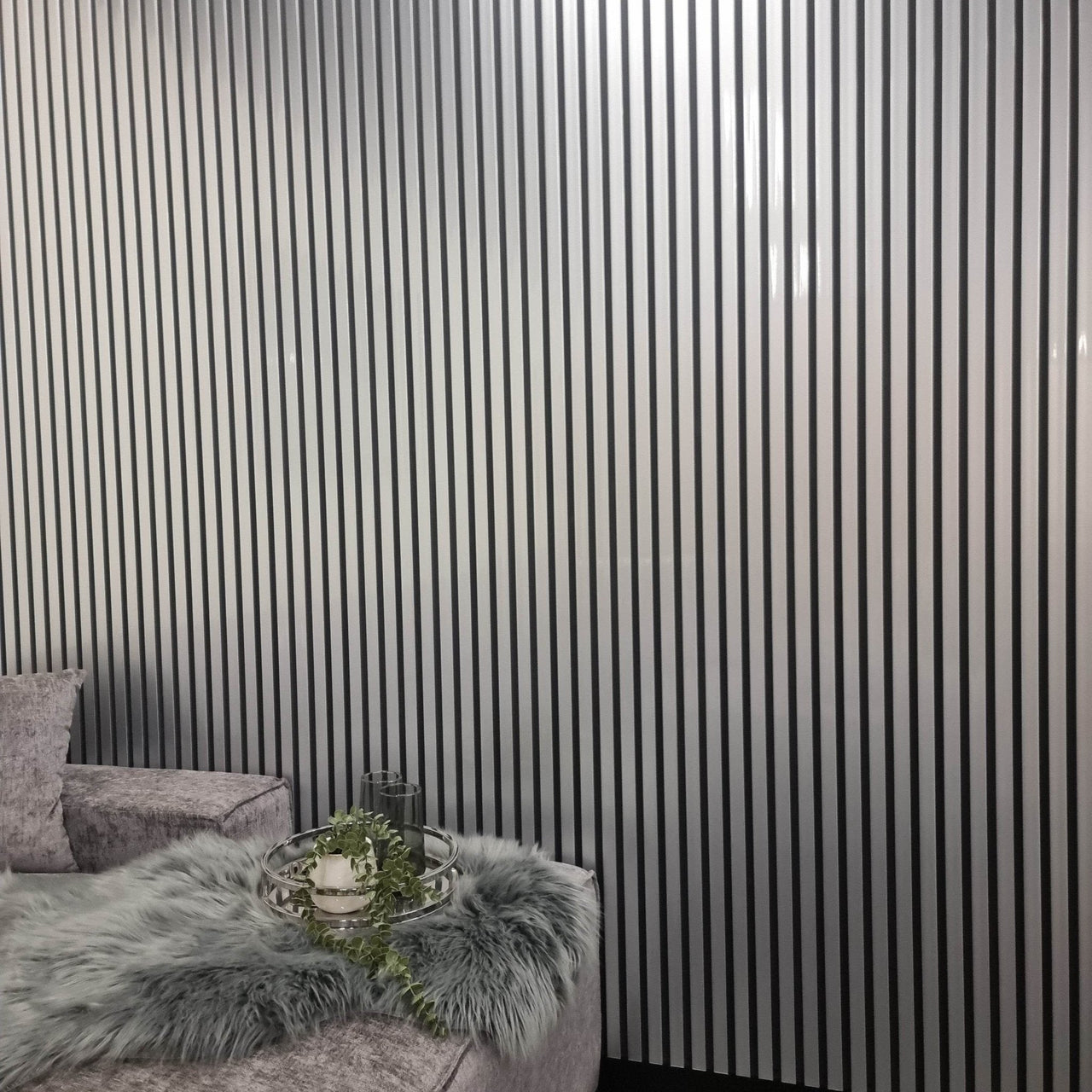 WPC Wood Effect Slatted Wall Panels - Smartshopper-uk